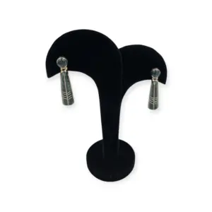 ARETES PLATA CON JADE JAGUAR