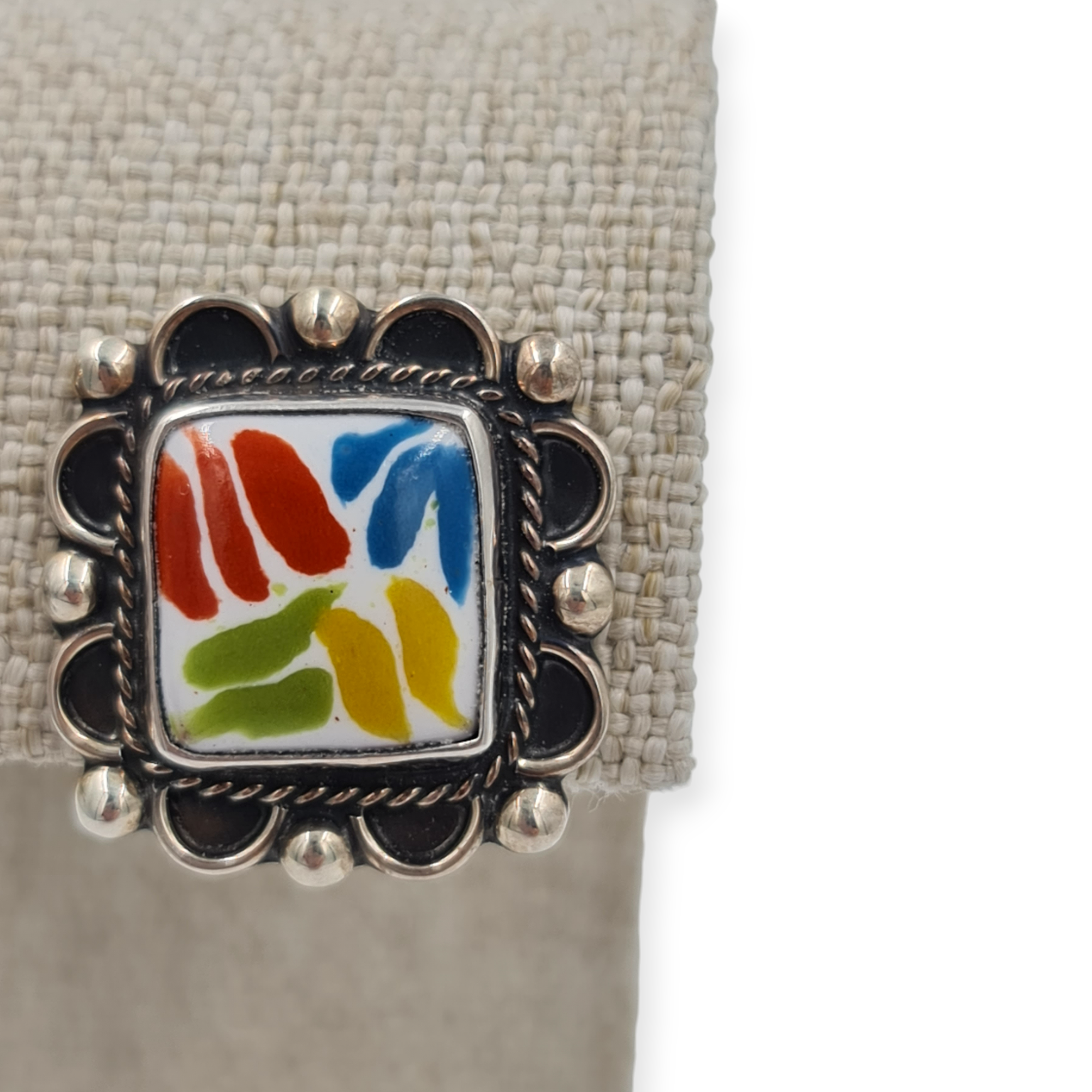 JUEGO PLATA CON TALAVERA CUADRADO(Dije) - Image 7