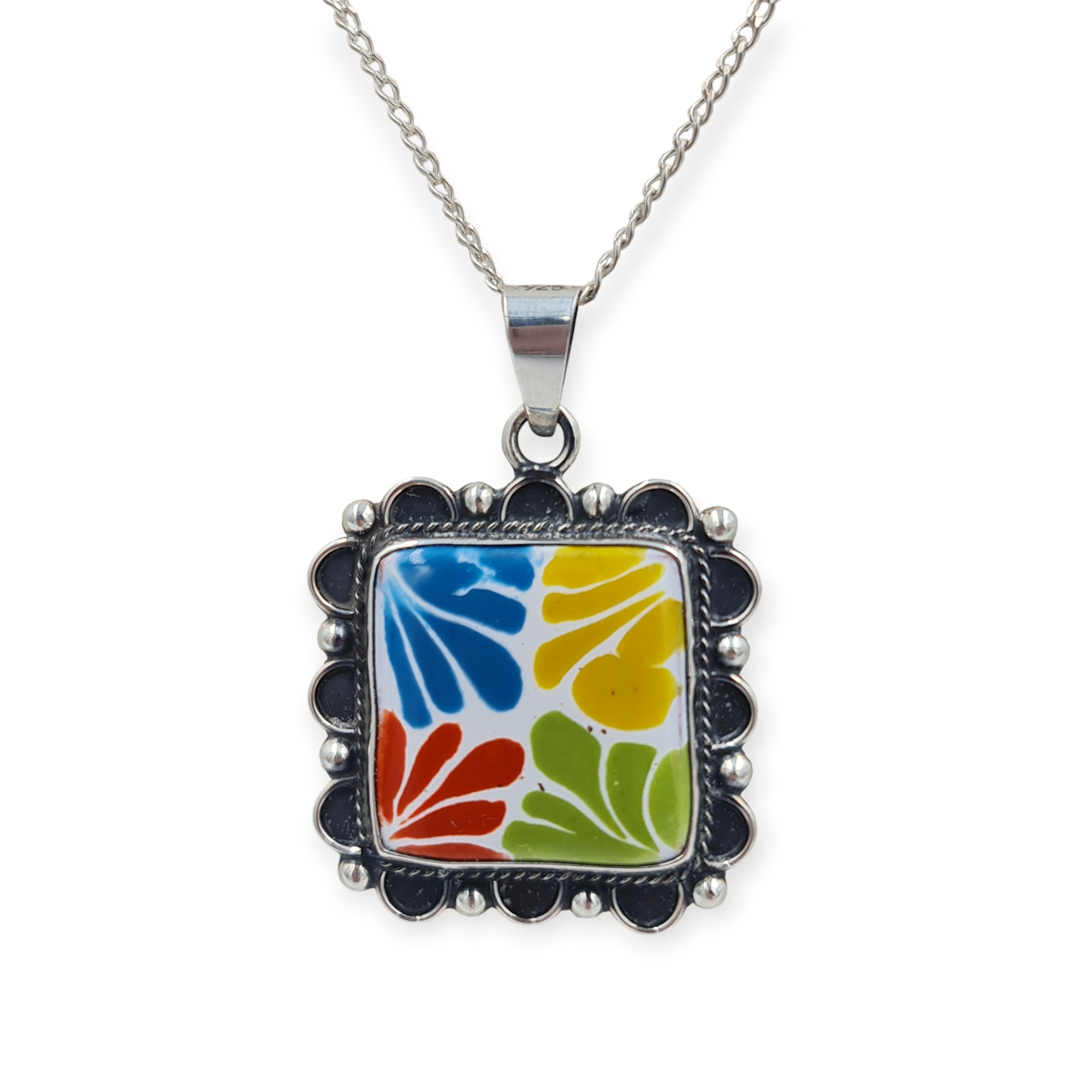 JUEGO PLATA CON TALAVERA CUADRADO(Dije) - Image 8