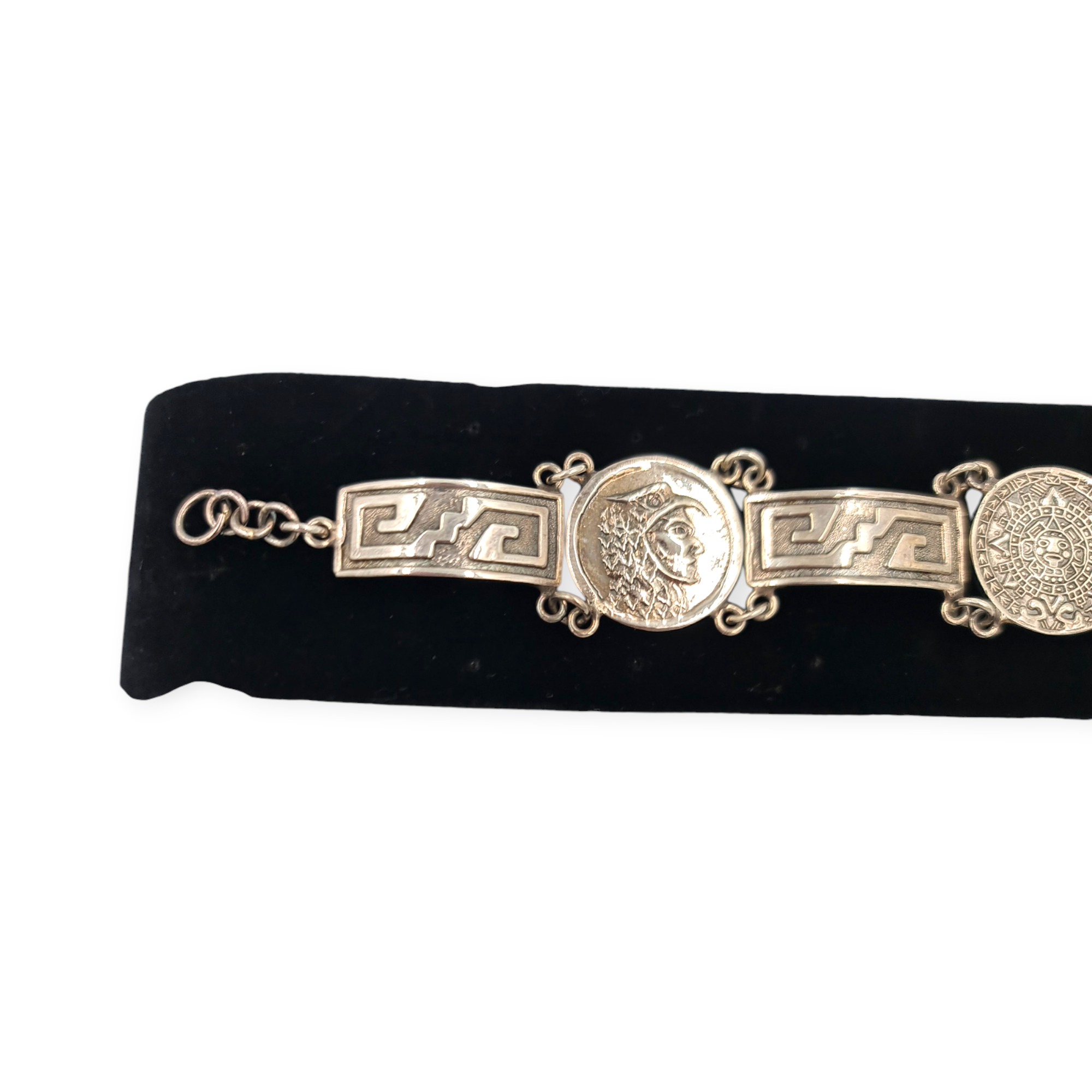 PULSERA PLATA CON DISEÑOS AZTECAS - Image 3