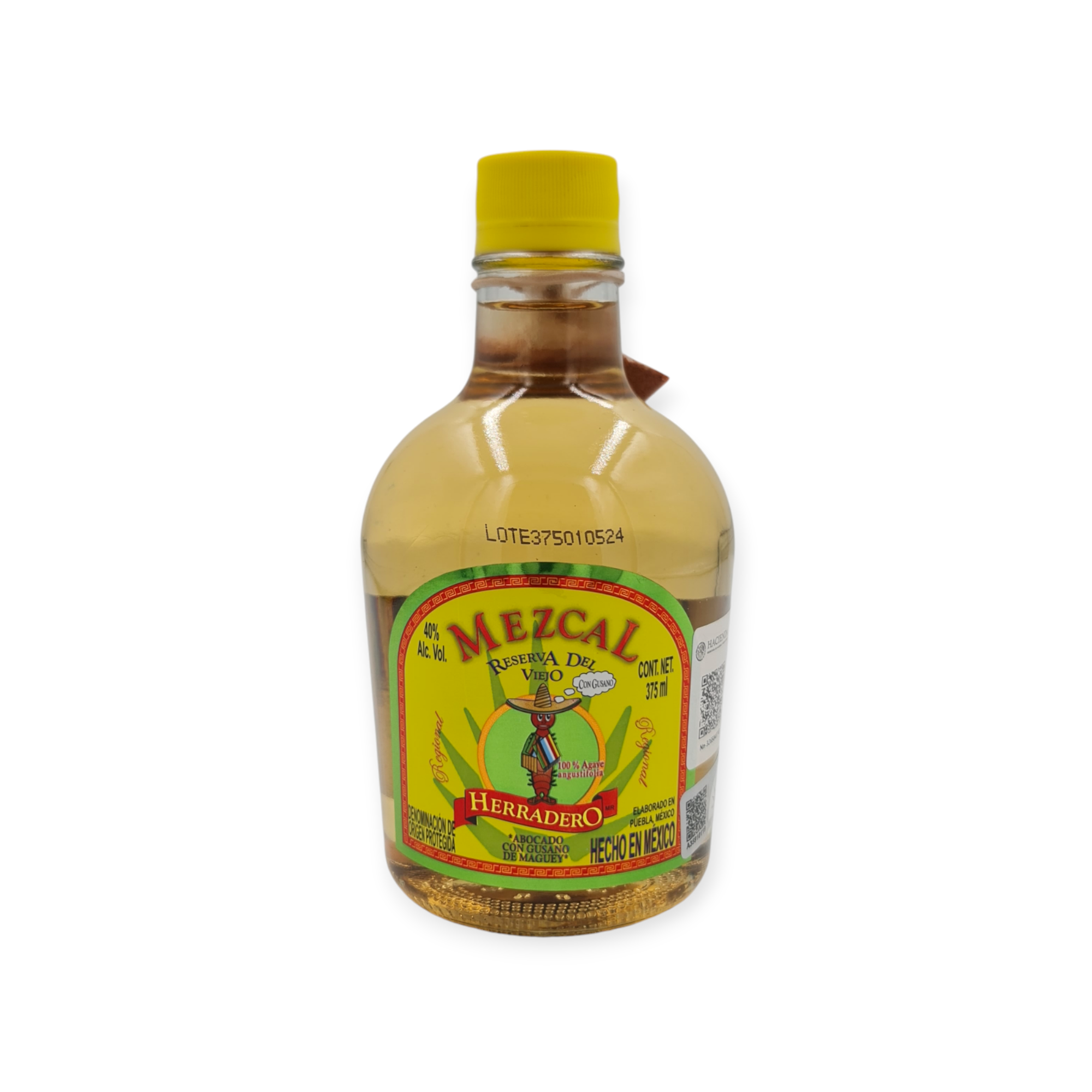 MEZCAL HERRADERO CON GUSANO 375ML