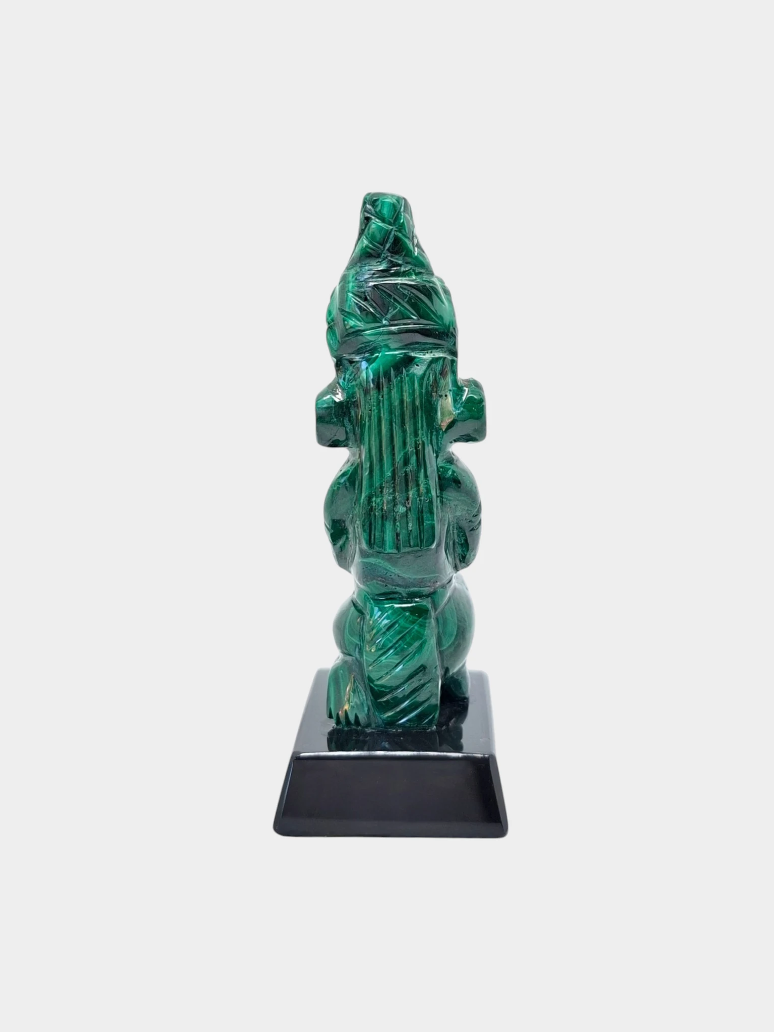 Jugador de Pelota Maya en Malaquita 8.5 cm - Image 3