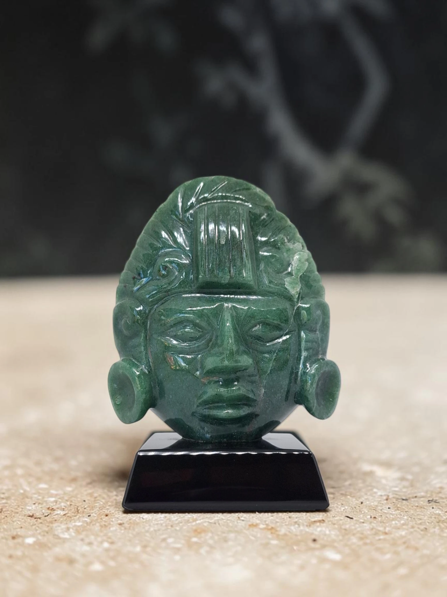 Sacerdote Maya en Jade 10.5 cm